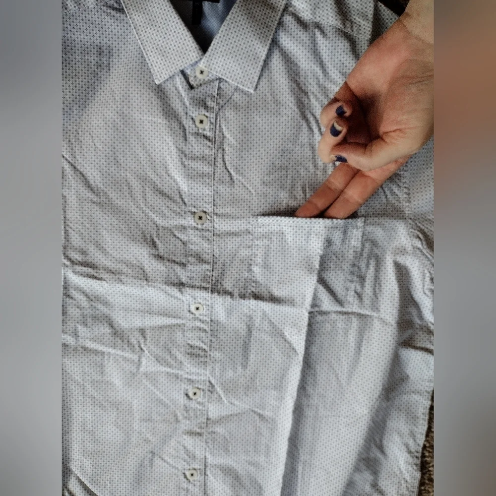Good Man Brand Button Down Short Sleeve Shirt Medium NWOT - Picture 6 of 12